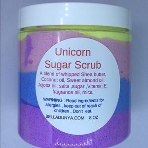 Unicorn sugar scrub